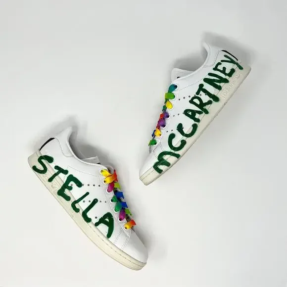 Stella McCartney x Ed Curtis x adidas Originals Stan Smith Classic Sneakers 5.5 - Picture 2 of 13
